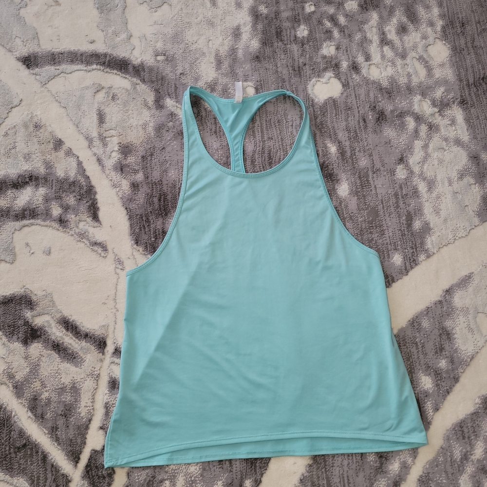 Fabletics Stylish Teal Racerback Tank Top